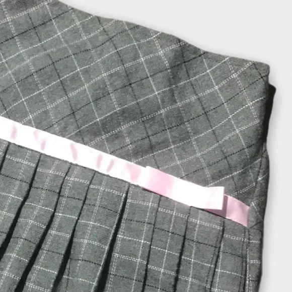 Dark Gray Ruffled  Skirt - Picture 2 of 4